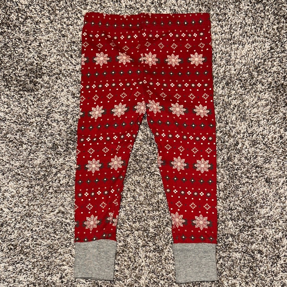 The Honest Company Festive Red and Gray Kids Pajama Set - Picture 9 of 9